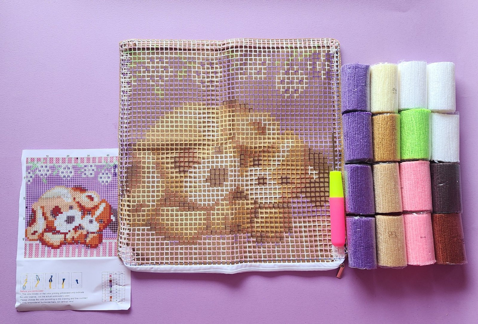 Cute Puppies Latch Hook Kit - Image 5