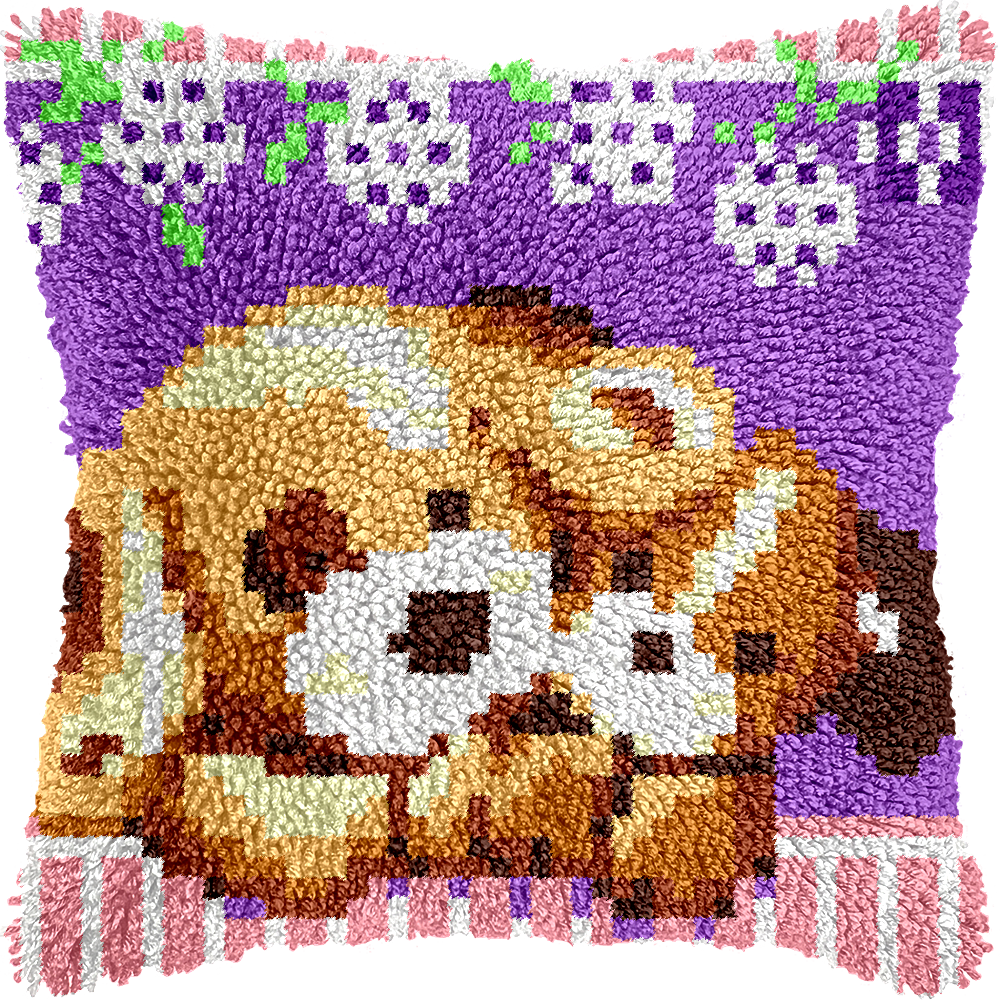 Cute Puppies Latch Hook Kit