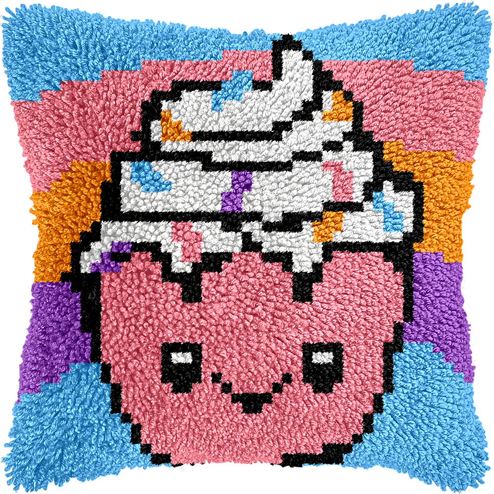 Whimsical Cupcake Latch Hook Kit